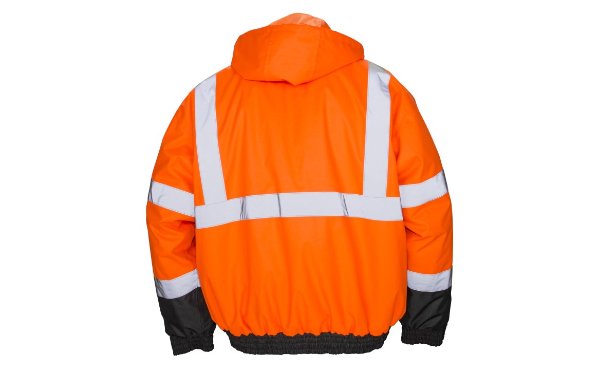 SAS Safety Group | Hi-Viz Invue® Class 3 Hooded Bomber Jacket